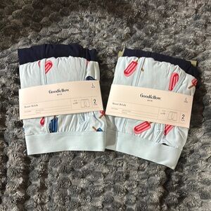 Goodfellow & Co Men's Boxer Briefs - Light Blue with Popsicle Print